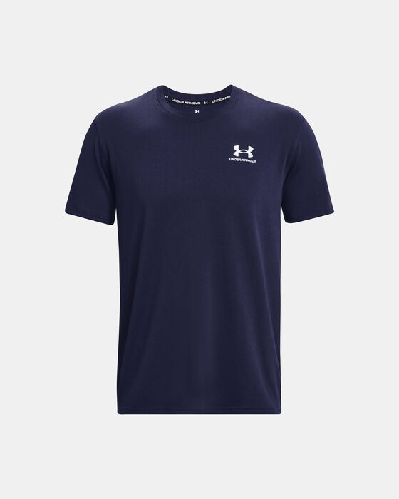 Men's UA Logo Embroidered Heavyweight Short Sleeve image number 4