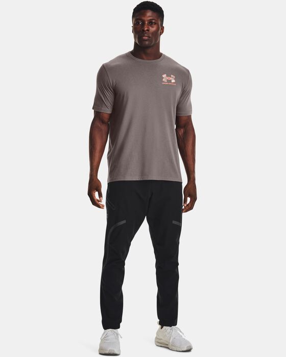 Men's UA ABC Camo Fill Wordmark Short Sleeve image number 2