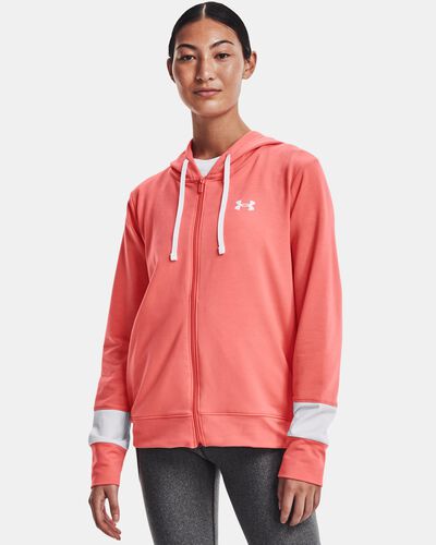 Women's UA Rival Terry Colorblock Full-Zip Hoodie