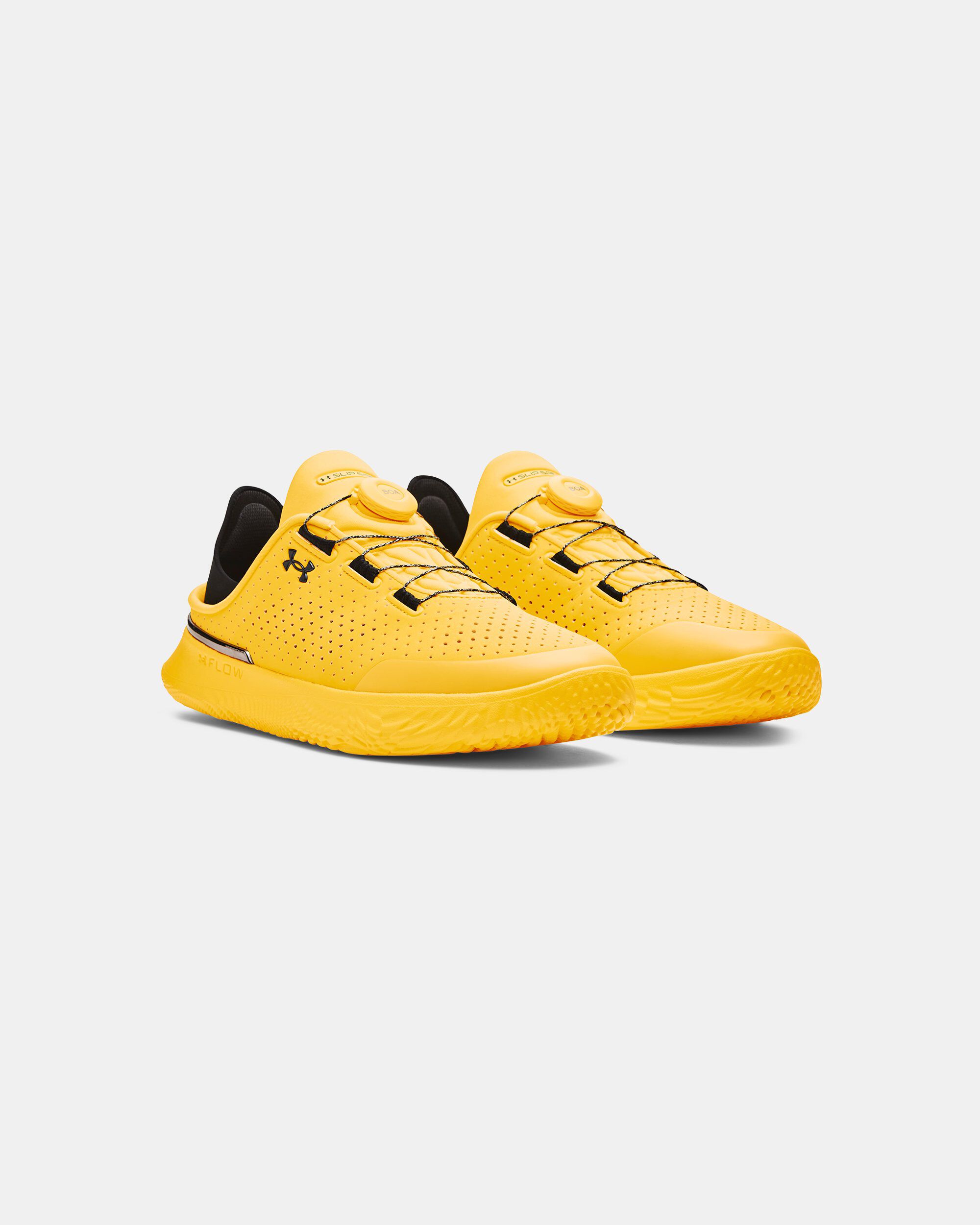 Under armour shop yellow shoes