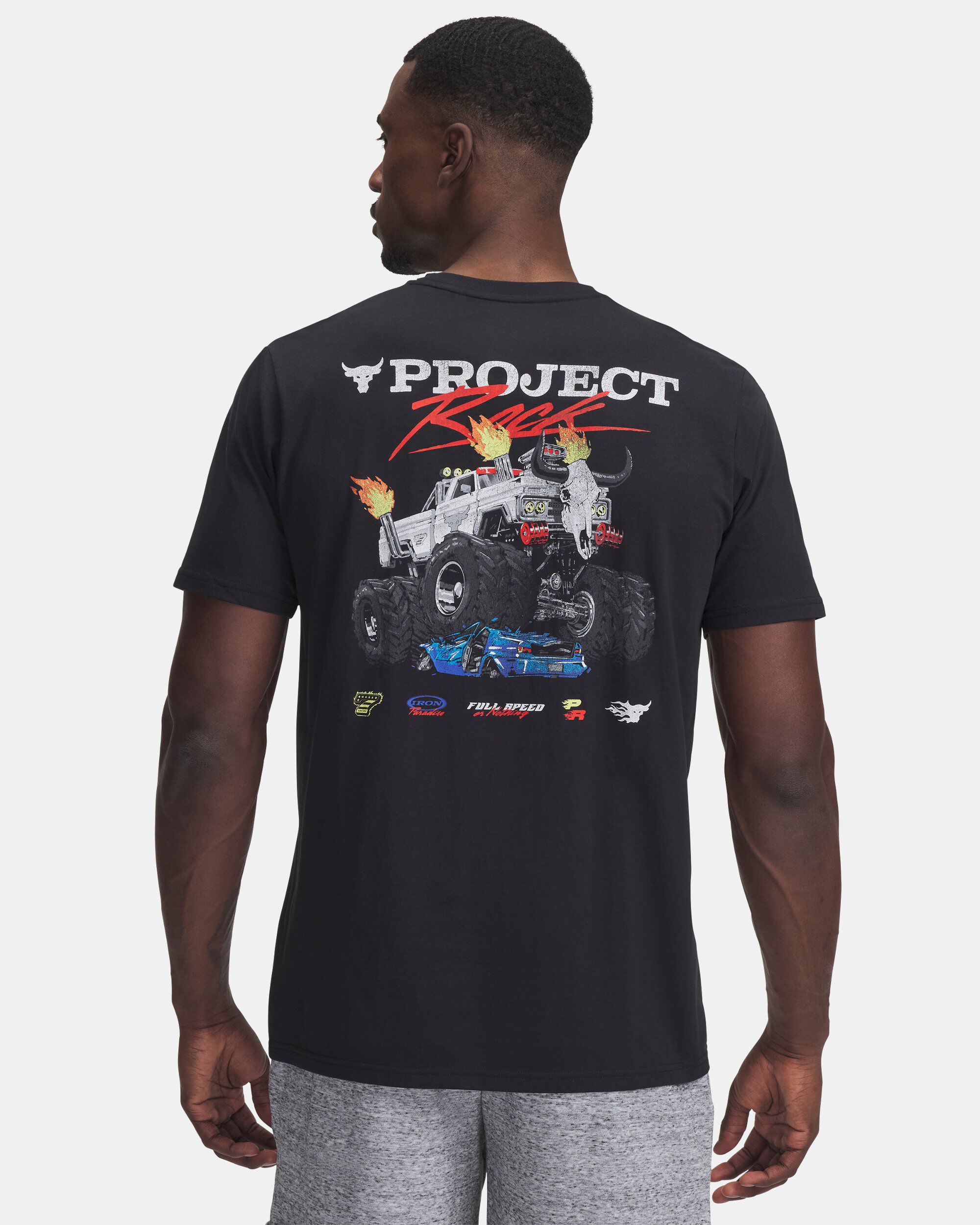 Buy Men's Project Rock Truck Short Sleeve Black in Dubai