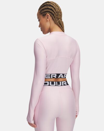 Women's HeatGear® Rib ¼ Zip Long Sleeve