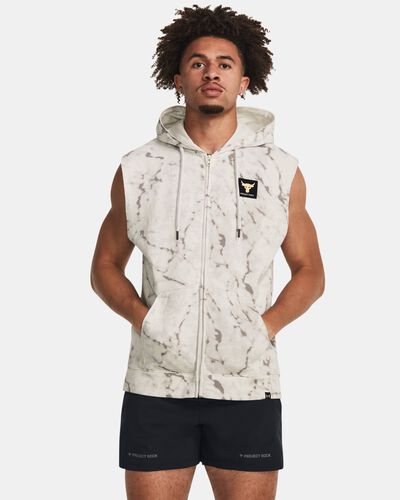 Men's Project Rock Rival Fleece Sleeveless Full-Zip