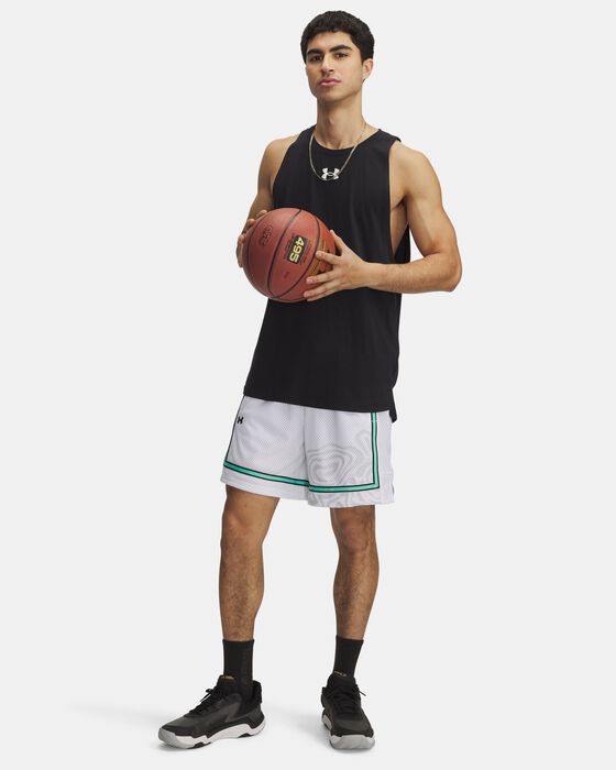 شورت يو ايه زون برو مطبوع من نسيج شبكي بطول 7 إنش للرجال image number 2