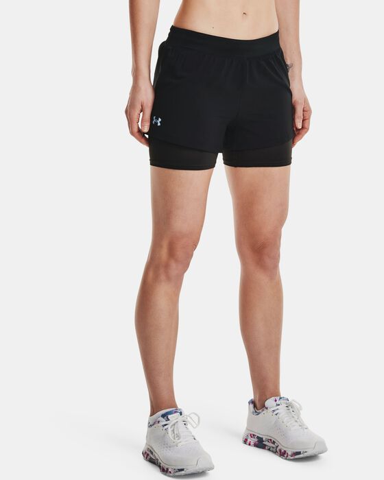 Women's UA Iso-Chill Run 2-in-1 Shorts image number 0