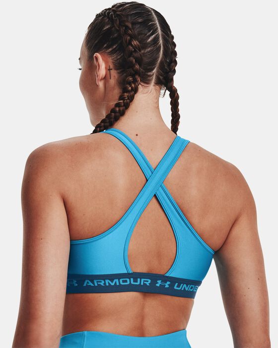 Women's Armour® Mid Crossback Sports Bra image number 4