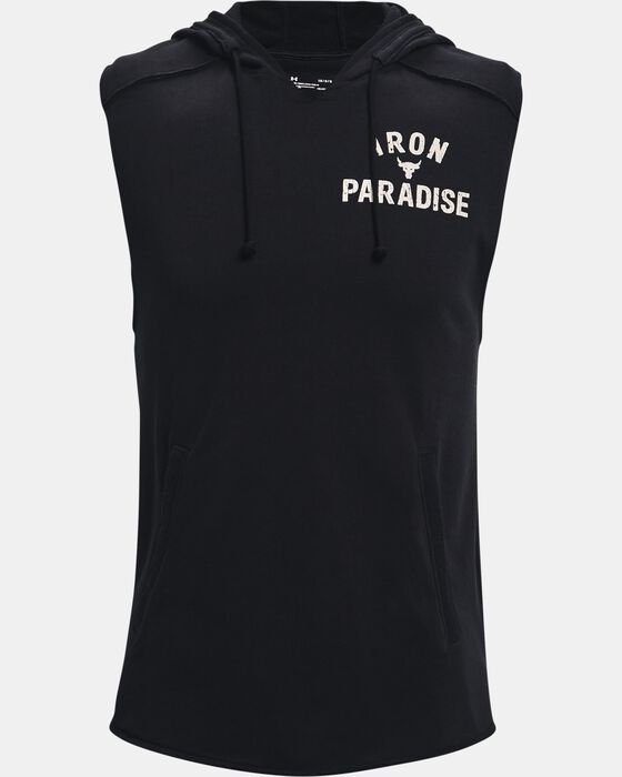Men's Project Rock Terry Sleeveless Hoodie image number 4
