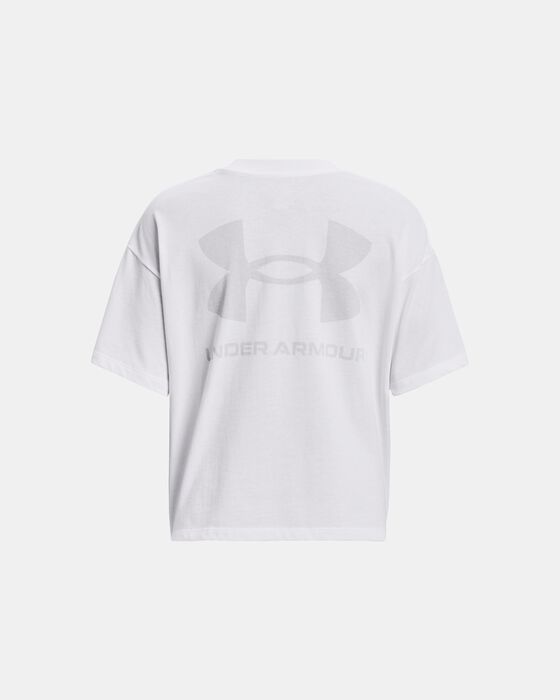 Women's UA Logo LC Oversized Heavyweight Short Sleeve image number 5