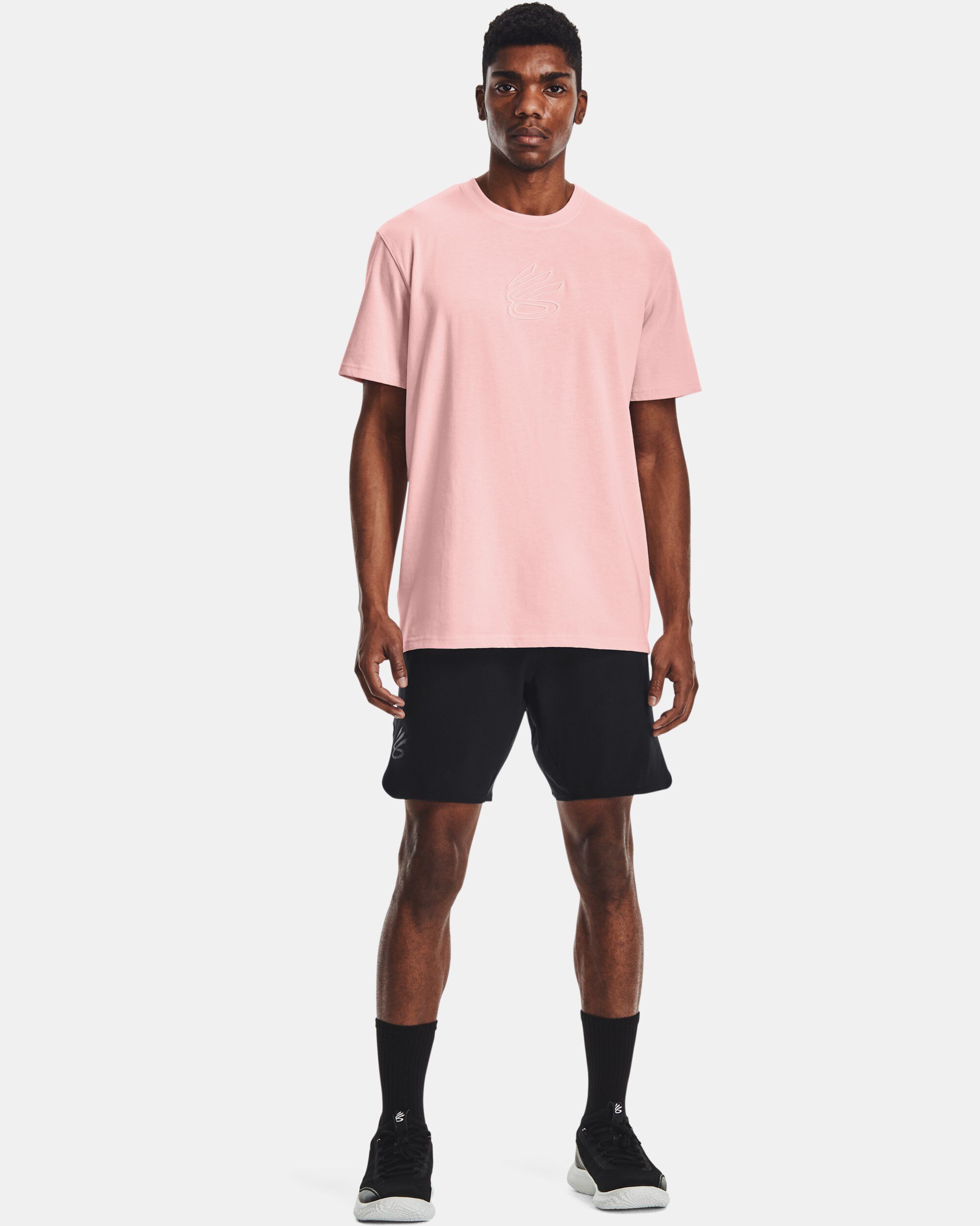 Under Armour Men s Curry Embroidered UNDRTD T Shirt Pink in Dubai UAE