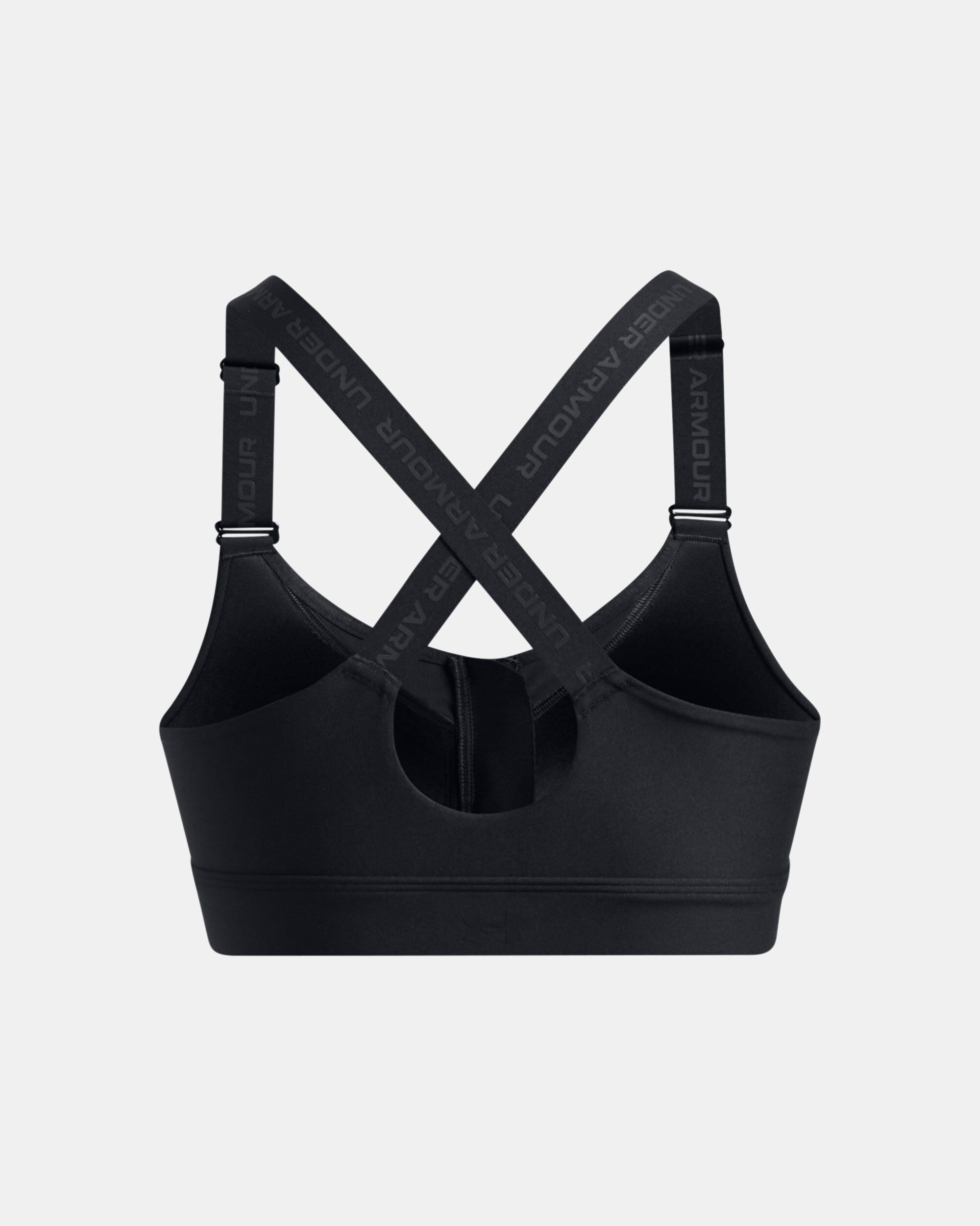 Buy Women's UA Infinity 2.0 High Zip Sports Bra Black in