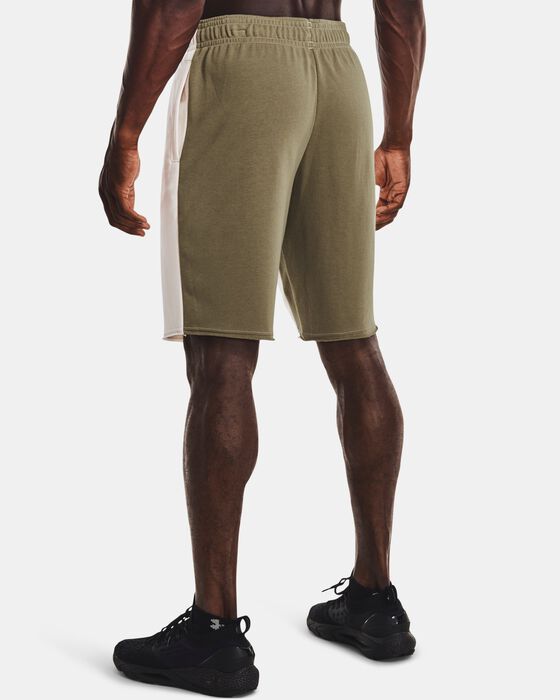 Men's UA Rival Terry Colorblock Shorts image number 1