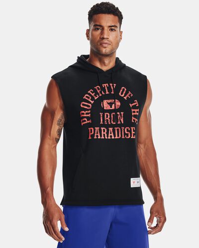 Men's Project Rock Charged Cotton® Fleece Sleeveless Hoodie