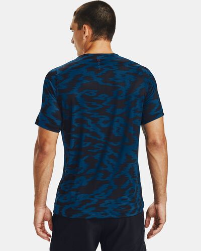 Men's UA RUSH™ HeatGear® Fitted Short Sleeve Printed