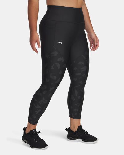 Women's UA Tech™ Printed Panel Ankle Leggings
