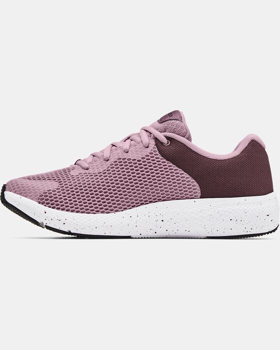 Women's UA Charged Pursuit 2 Big Logo Speckle Running Shoes image number 1