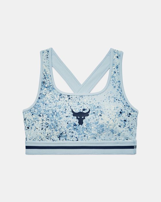 Women's Project Rock Printed Crossback Sports Bra image number 2