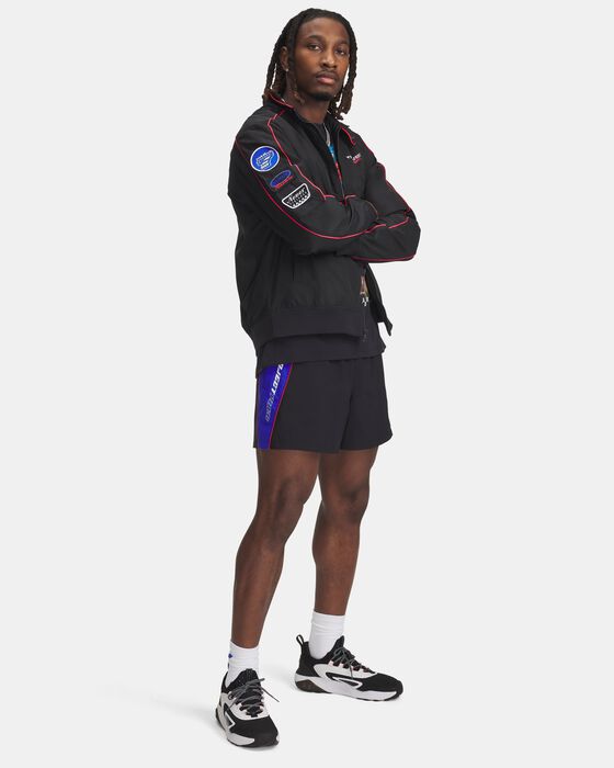 Men's Project Rock Woven Colorblock Shorts image number 2