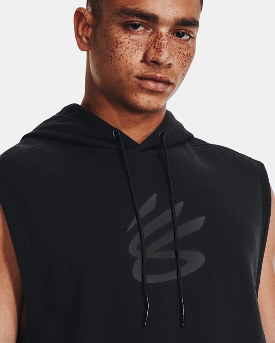 Men's Curry Fleece Sleeveless Hoodie image number 3