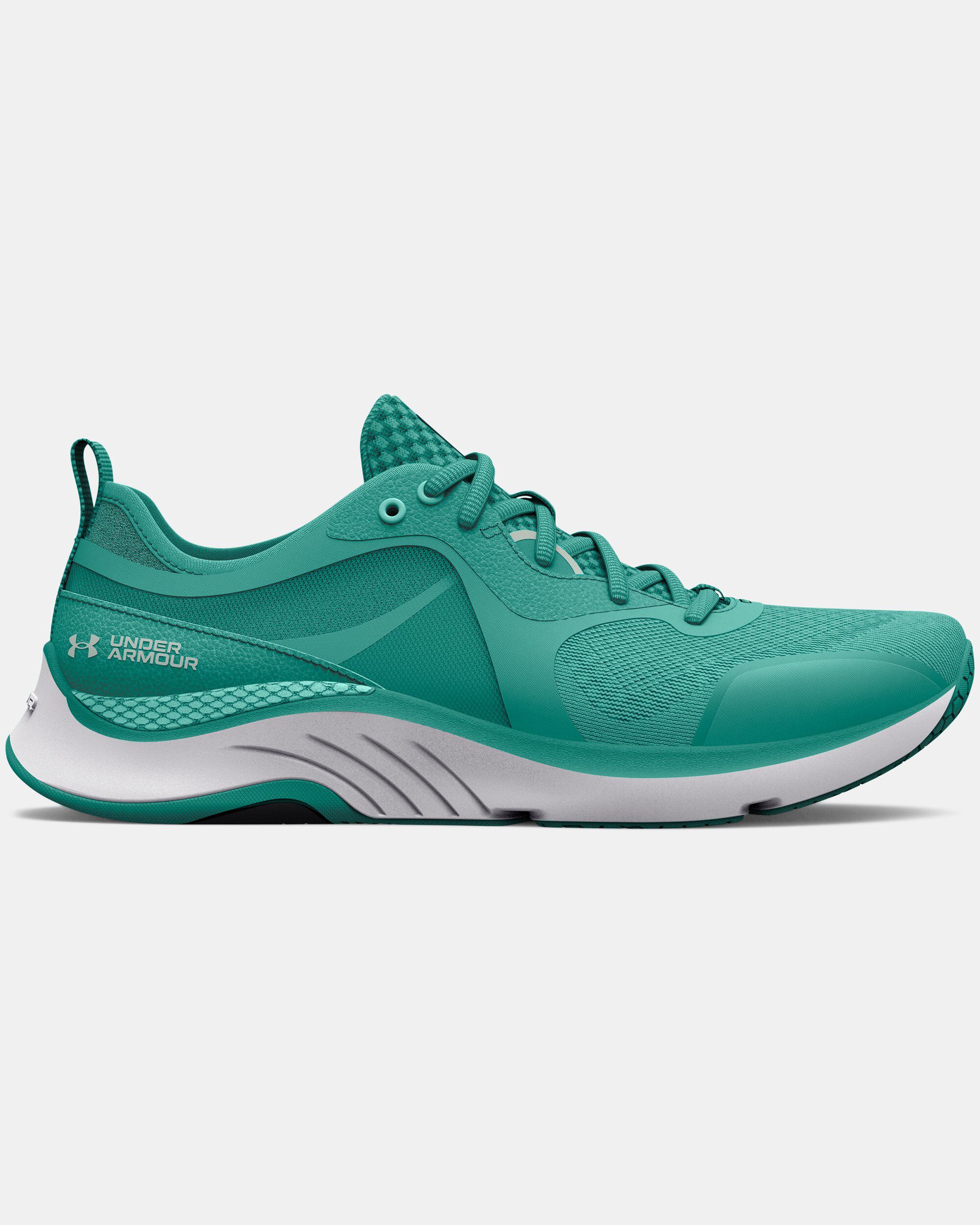 Green under armour shoes womens store