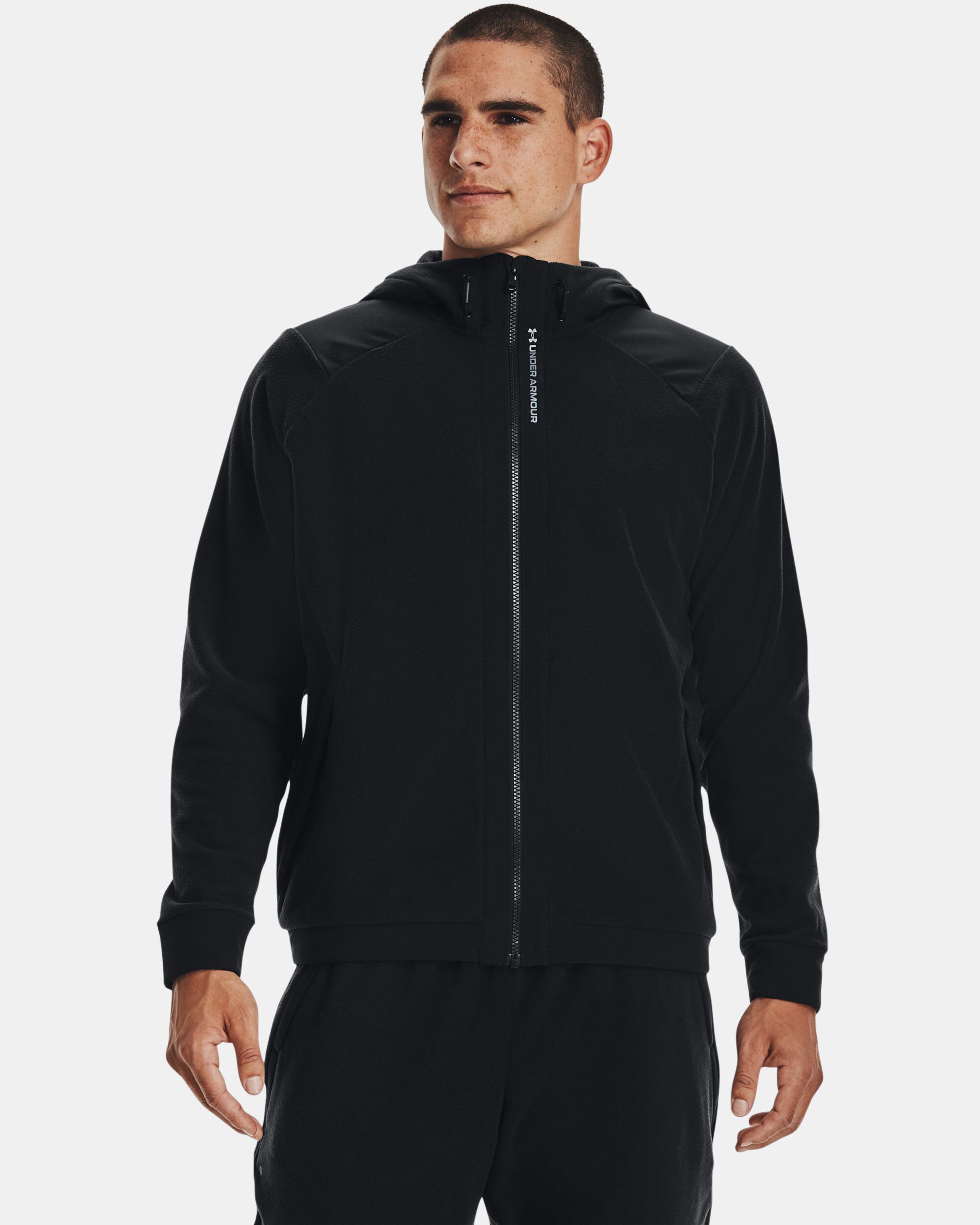 Under Armour Men s UA RUSH Fleece Full Zip Hoodie Black in Dubai UAE