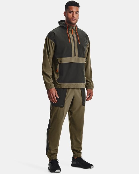 Men's UA RUSH™ Woven Hooded Popover Men's UA RUSH™ Woven Hooded Popover image number 3