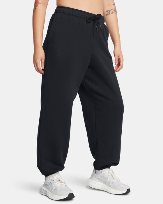 Women's UA Icon Fleece Oversized Wordmark Pants image number 0