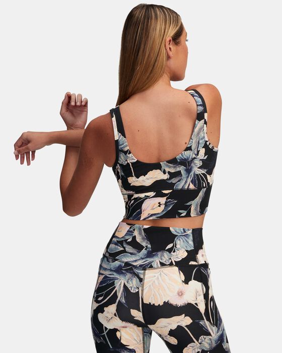 Women's UA Meridian Fitted Printed Crop Tank image number 1