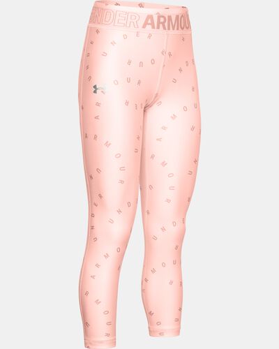Girls' HeatGear® Armour Printed Crop