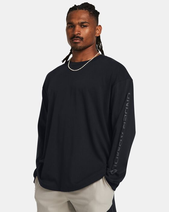Men's UA Heavyweight Tonal Wordmark Long Sleeve image number 0