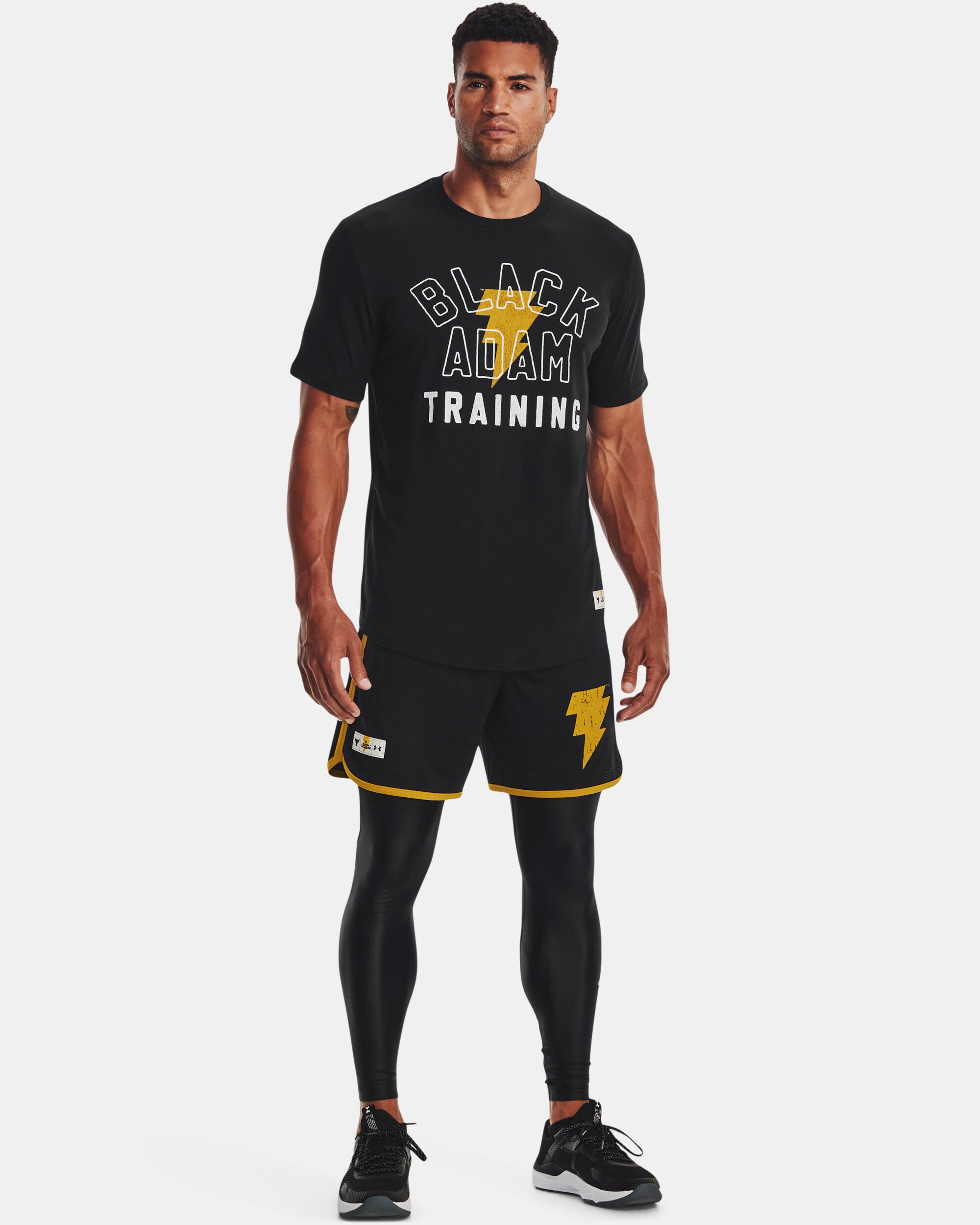 人気◆【UA ｘ Project Rock】Black Adam Graphic Short Sleeve Men's Project Rock Black Adam Graphic Short Sleeve | Under