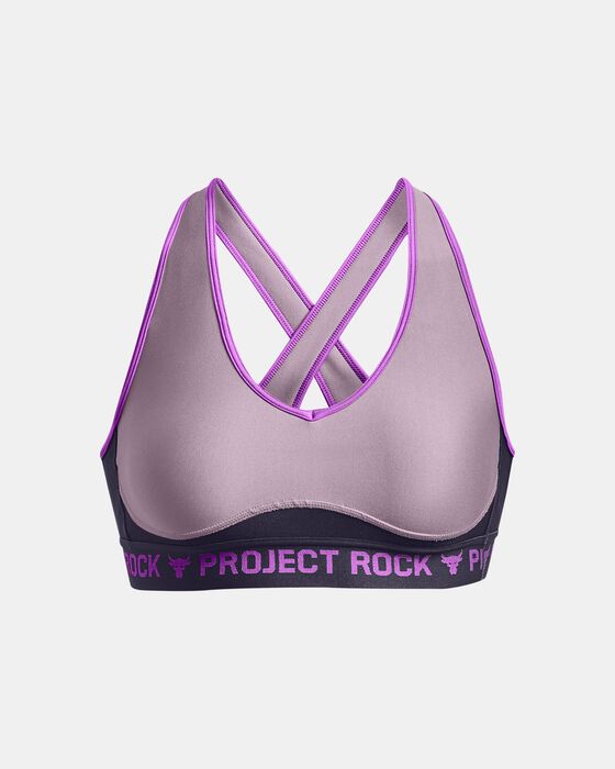 Women's Project Rock Crossback Disrupt Sports Bra image number 8