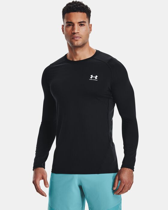 Men's HeatGear® Armour Fitted Long Sleeve image number 0