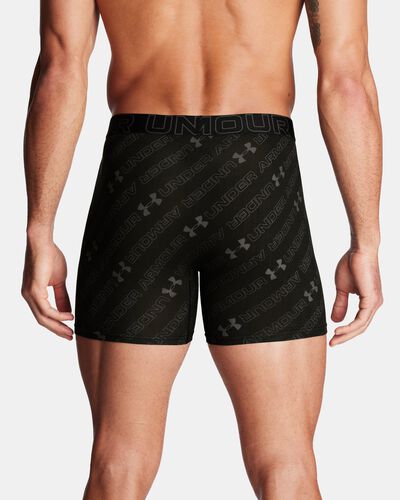 Men's UA Performance Cotton 6" 3-Pack Printed Boxerjock®