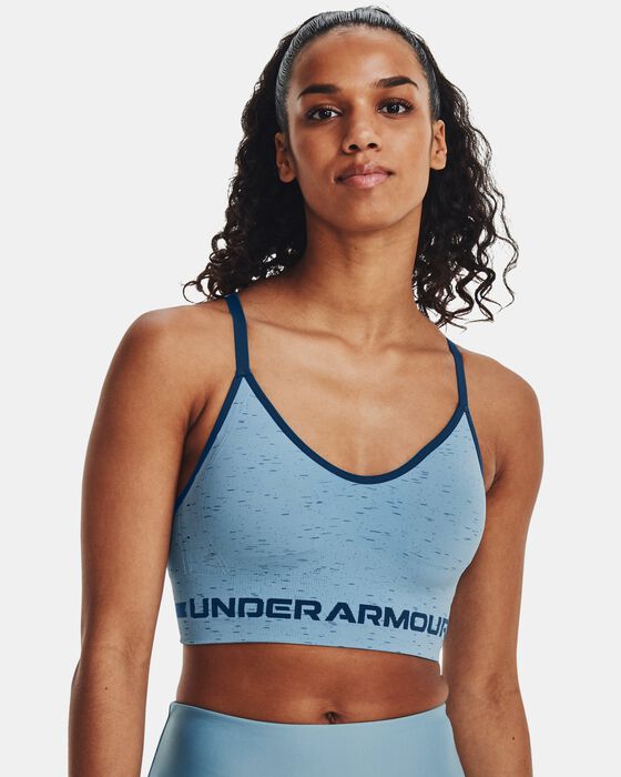 Women's UA Seamless Low Long Heather Sports Bra image number 0