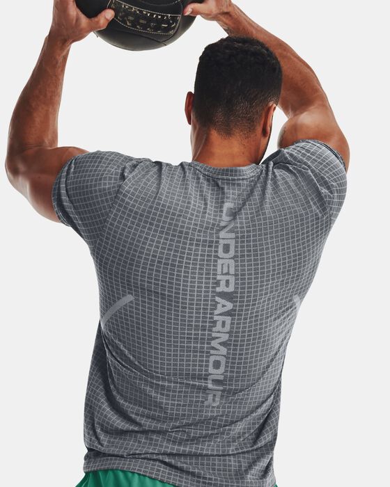 Men's UA Seamless Grid Short Sleeve image number 0