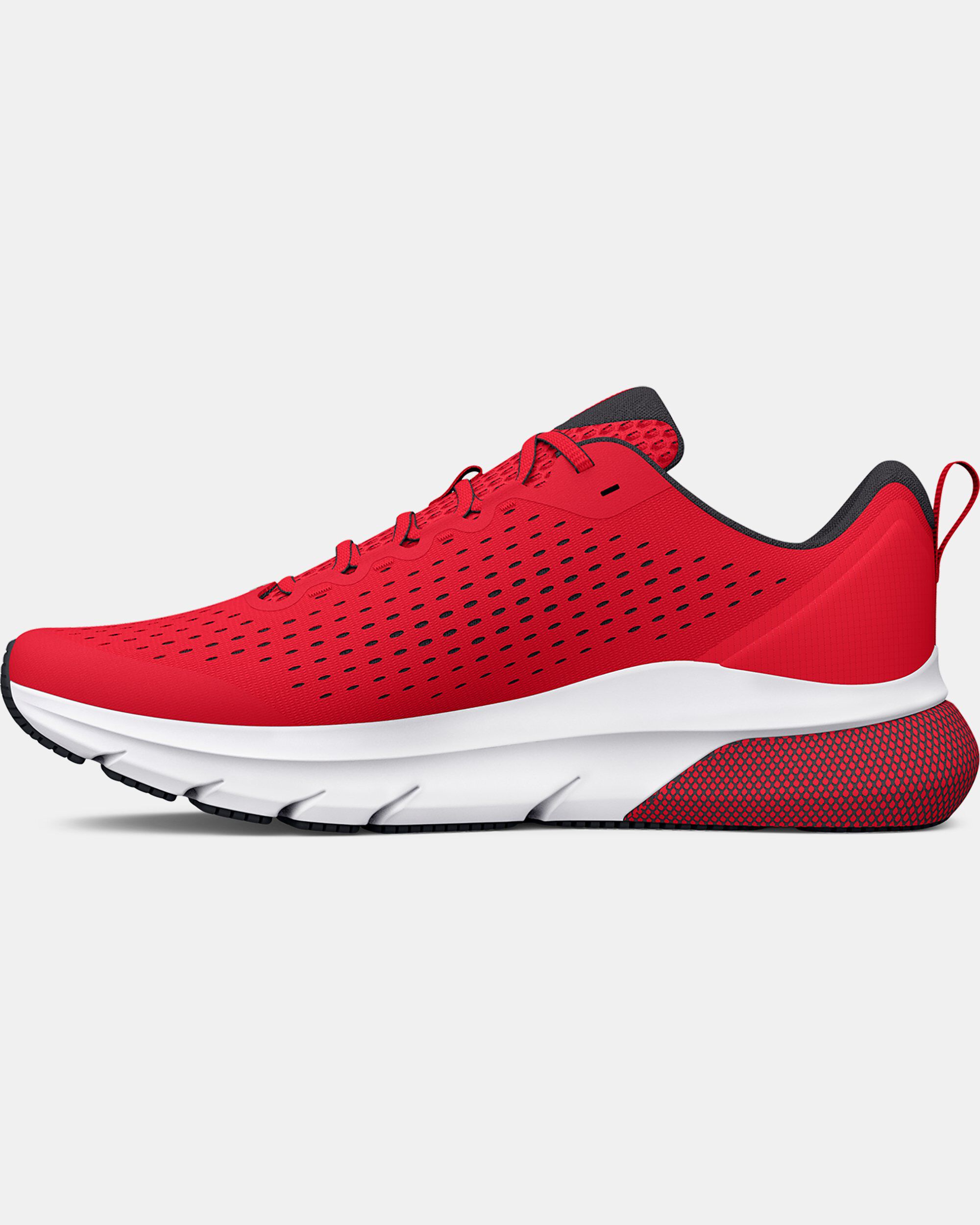 Under armour hot sale red tennis shoes