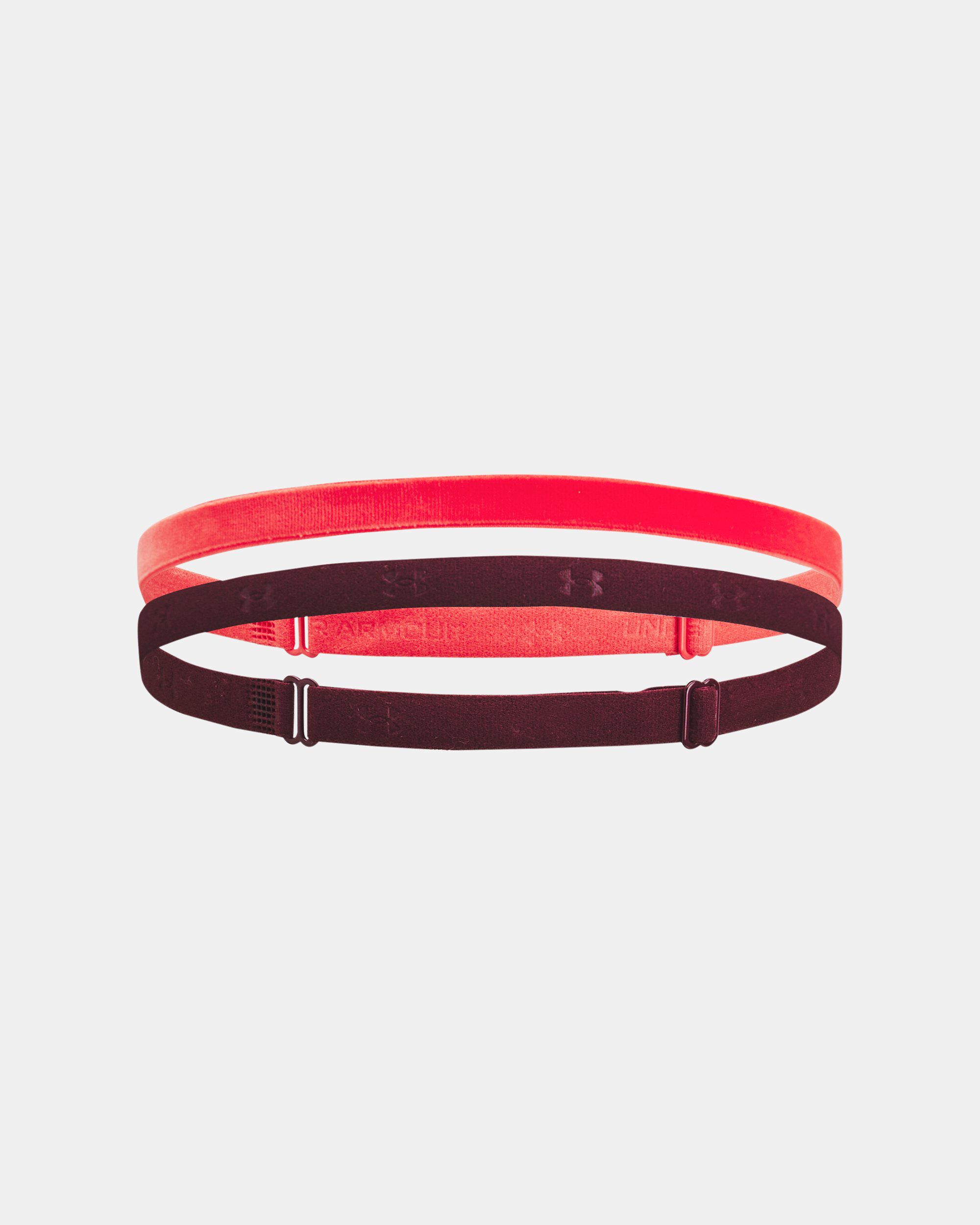 Buy Women s UA Adjustable Mini Headbands 2 Pack Red in Dubai UAE Under Armour