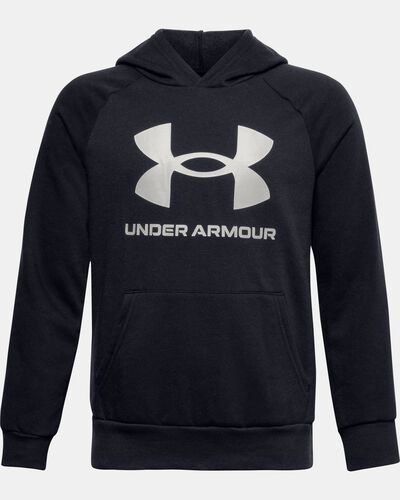 Boys' UA Rival Fleece Big Logo Hoodie