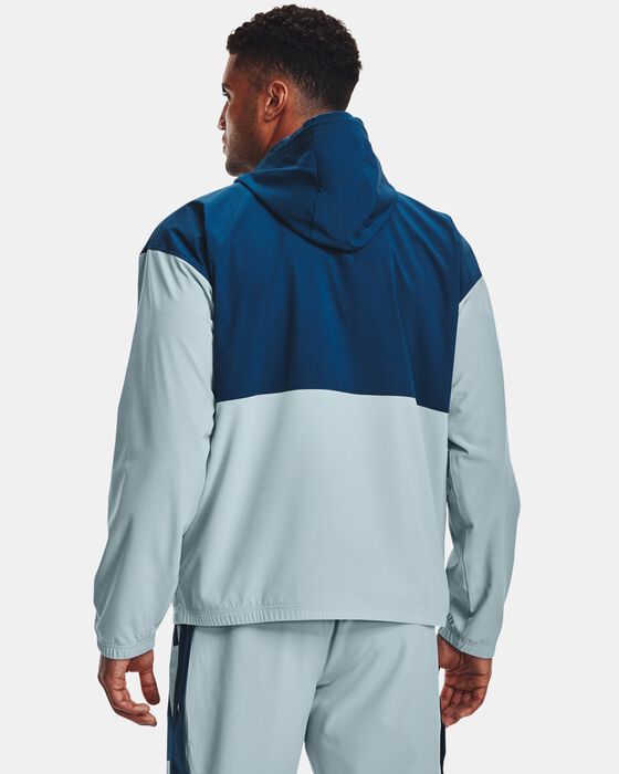 Men's UA RUSH™ Woven Hooded Popover image number 1