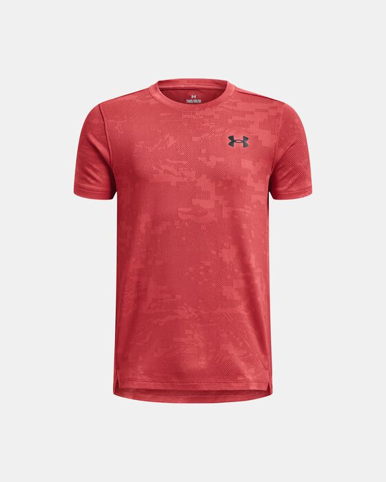 Boys' UA Tech™ Vent Jacquard Short Sleeve image number 0