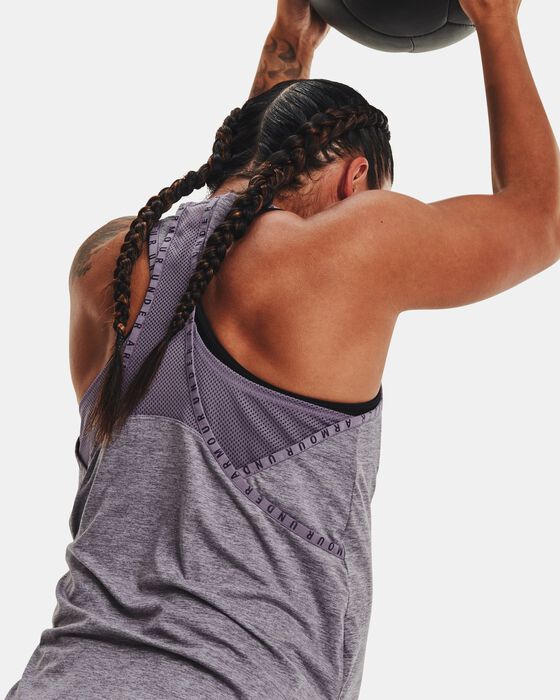 Women's UA Knockout Mesh Back Tank image number 3