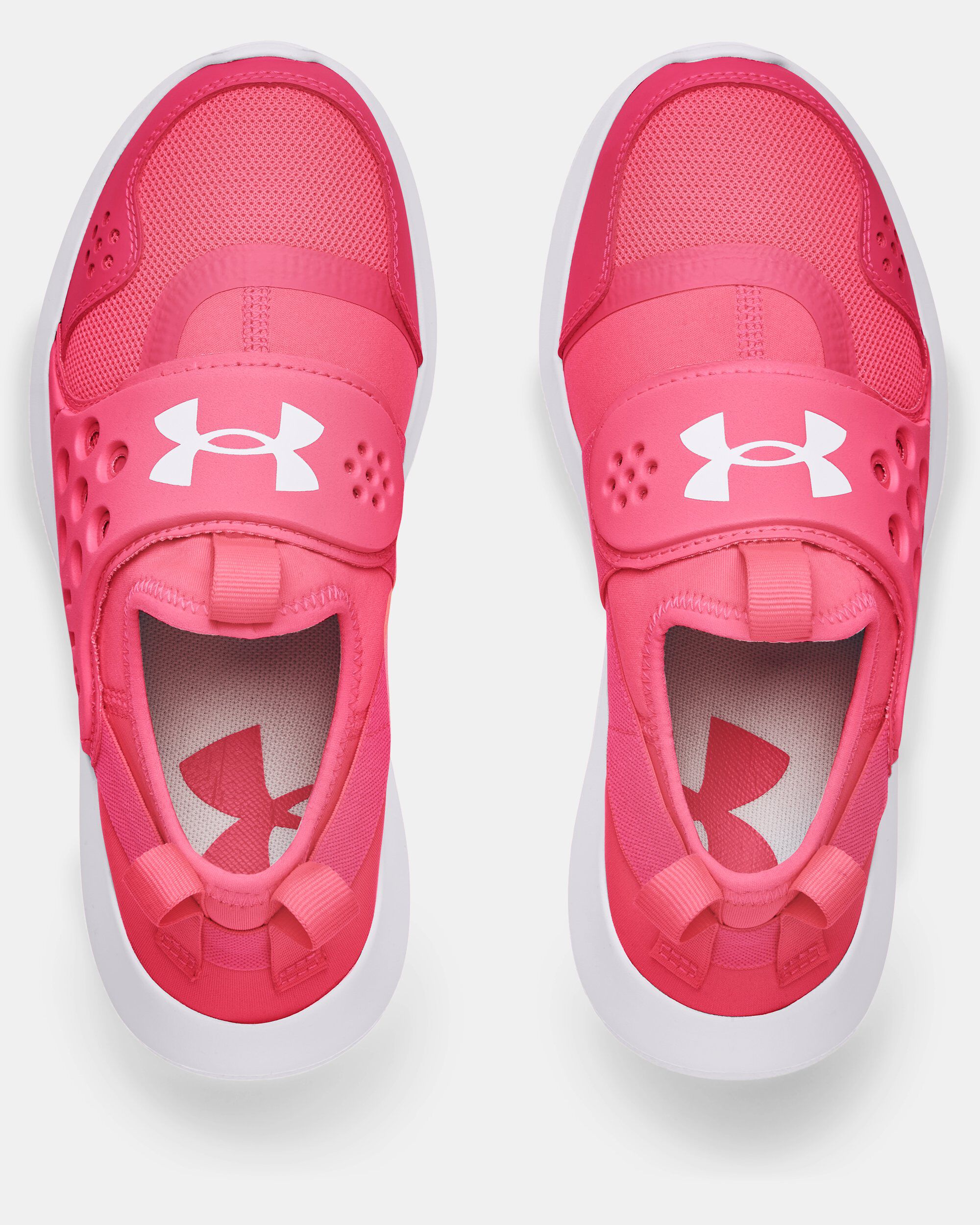 Under Armour Girls Grade School UA Runplay Running Shoes Pink in
