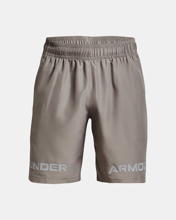 Men's UA Woven Graphic Wordmark Shorts image number 5