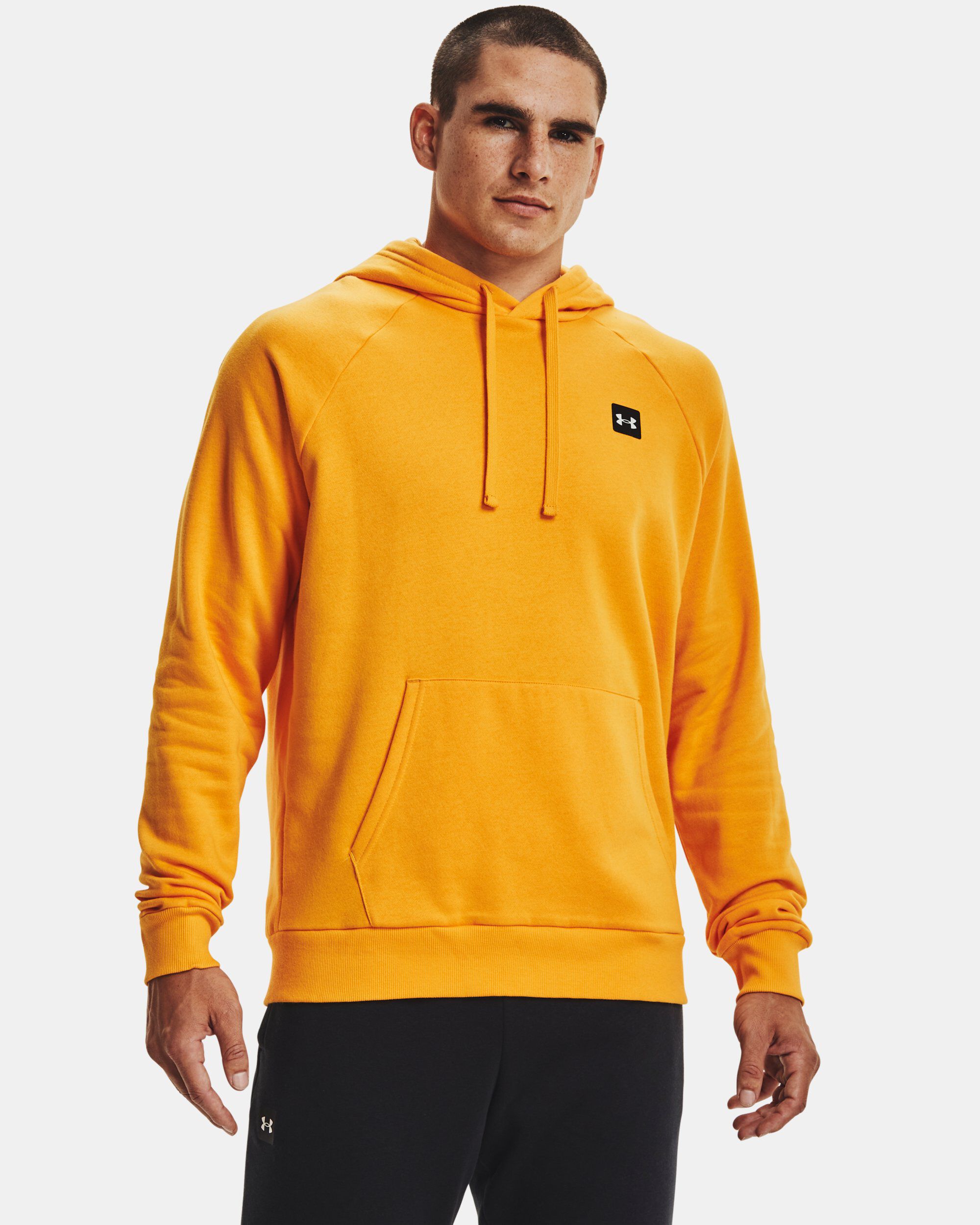 Orange under hot sale armour hoodie mens