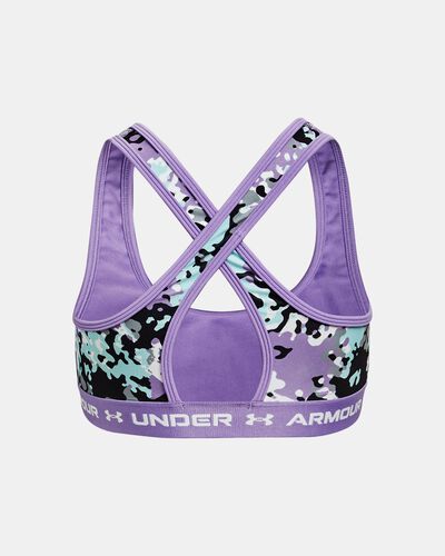 Girls' UA Crossback Printed Sports Bra