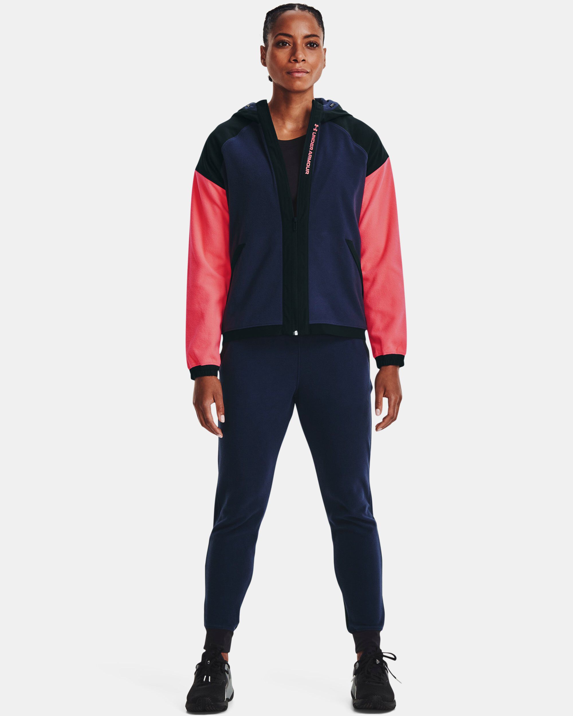 Buy Women s UA RUSH Fleece Full Zip Hoodie Blue in Dubai UAE Under Armour