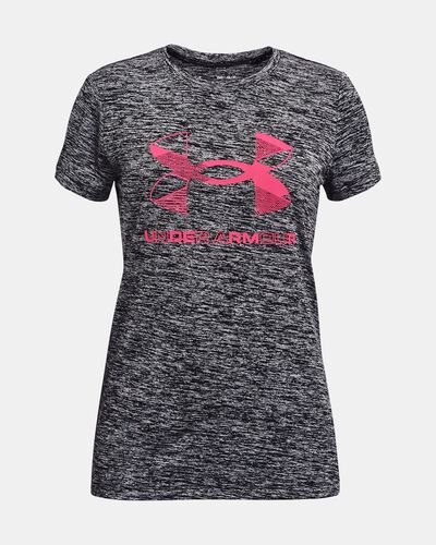 Girls' UA Graphic Twist Big Logo Short Sleeve