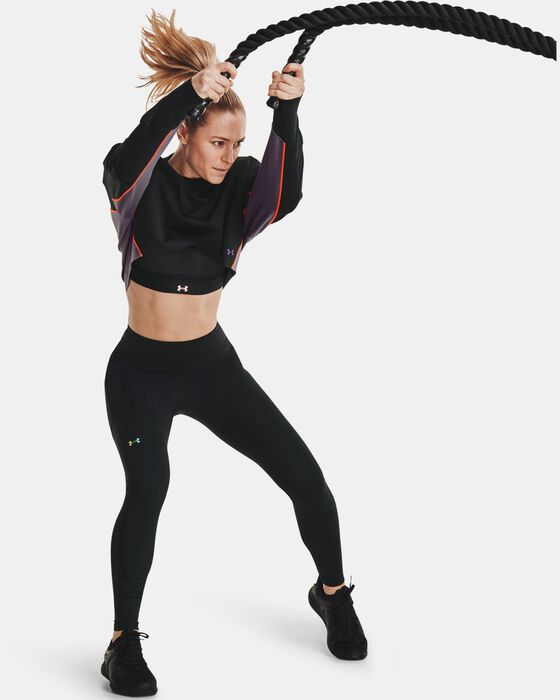 Women's UA RUSH™ No-Slip Waistband Full-Length Leggings image number 3