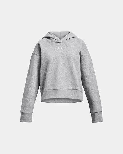 Girls' UA Rival Fleece Crop Hoodie