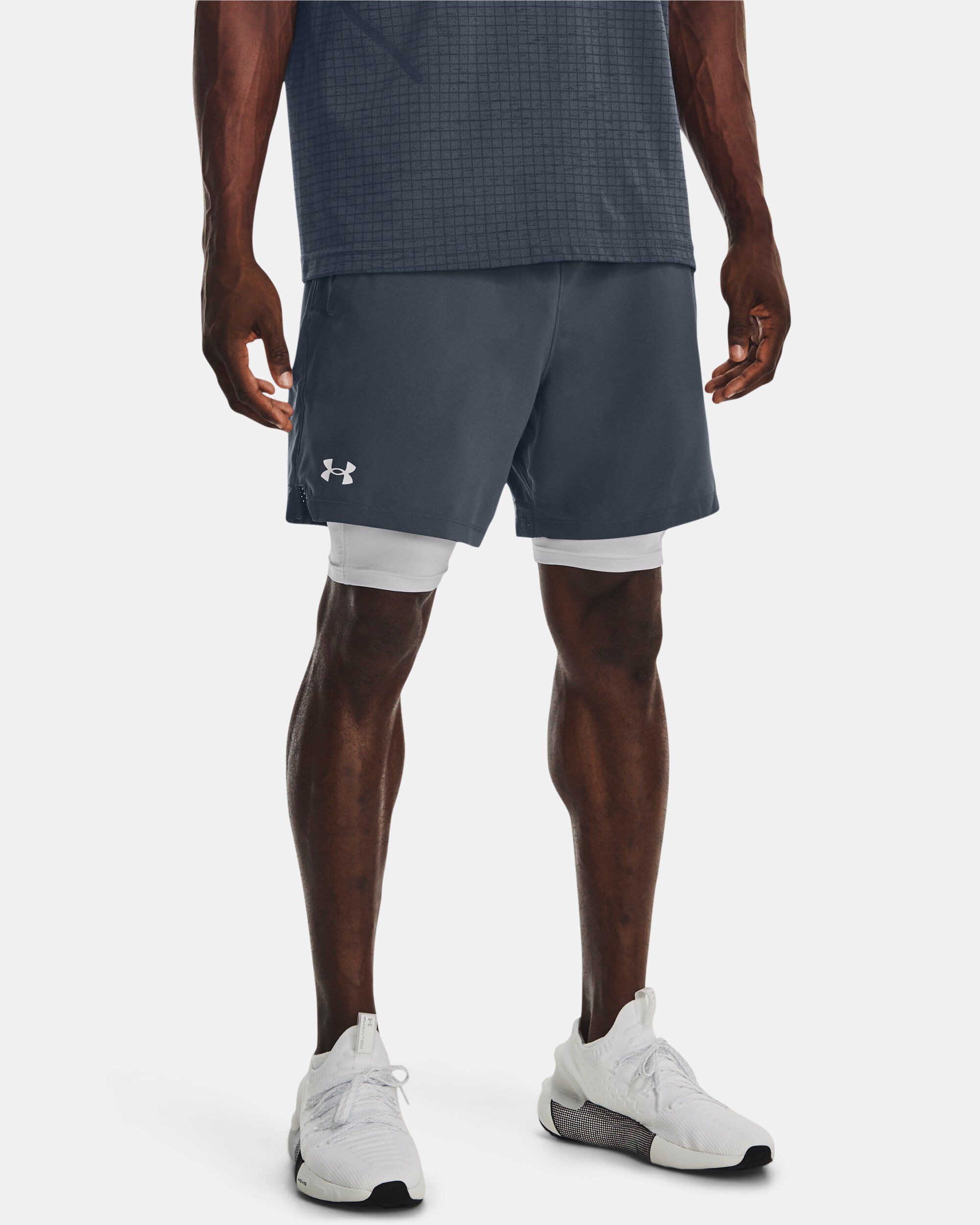 Under armour 2 best sale in 1 shorts